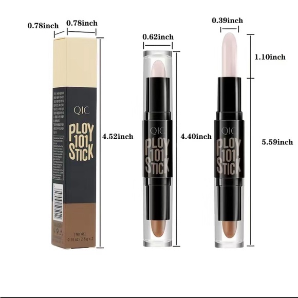 2 In 1 Concealer Sticks 3D High Gloss Concealer Pen Long Lasting Waterproof - Picture 4 of 7